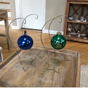 Set of 2 Gold Ornament Hangers